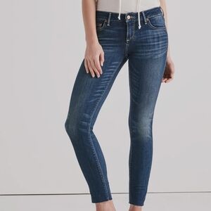 Lucky Brand Dark Blue Lolita Raw Hem Skinny Jeans Size 4